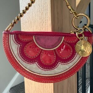 Coach Vintage Half Moon Coin/Bag Charm/Wristlet